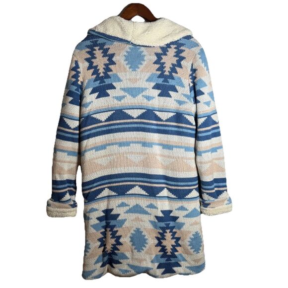Idyllwind by Miranda Lambert Fleece Long Line Jacket Size Small Southwest Aztec - Picture 3 of 12